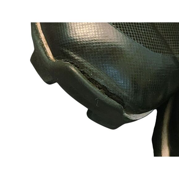 Riddell Heater Mid Strap Football Cleat Black White Kids Youth Size 2 - Picture 9 of 14